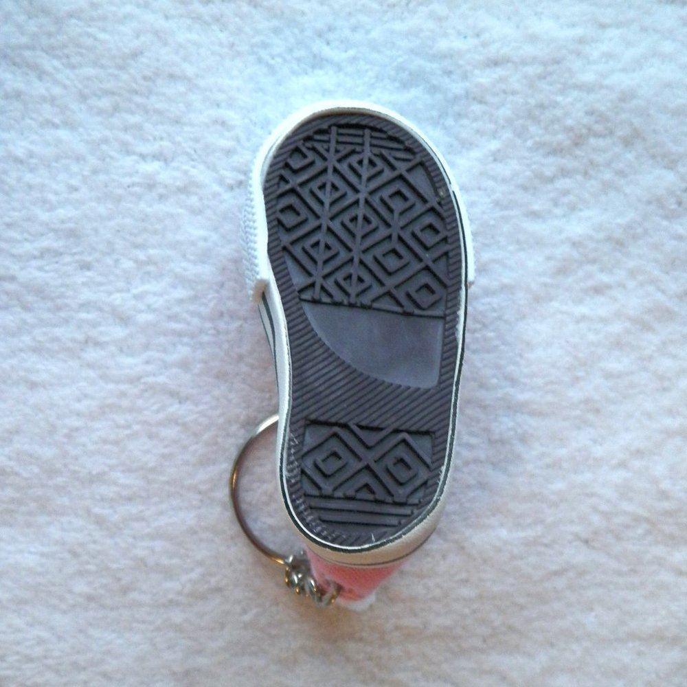 Pink Sneaker Keyring Keychain Mini Hi-Top - Picture 3 of 3